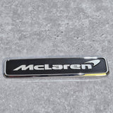 MCLAREN EMBLEM BONNET BADGE EMBLEM BLACK/SILVER