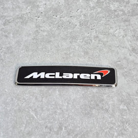 MCLAREN FRONT BONNET BADGE EMBLEM WHITE/ RED