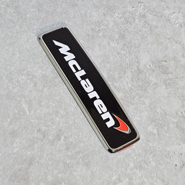 MCLAREN FRONT BONNET BADGE EMBLEM WHITE/ RED