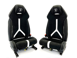 LAMBORGHINI HURACAN PERFORMANTE COMFORT SEATS BLACK/ WHITE 4T0882011B/ 4T0882012B
