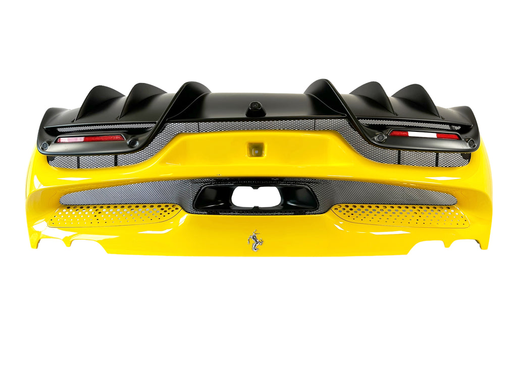 FERRARI 296 GTB/ GTS REAR BUMPER WITH STANDARD REAR DIFFUSER - WITH CAMERA