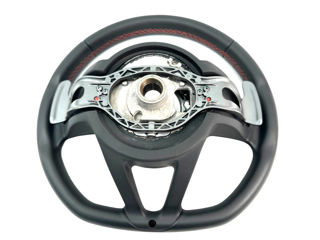 MCLAREN 720S LEATHER/ CARBON STEERING WHEEL RED STITCHING 14N0399CP-14SW247