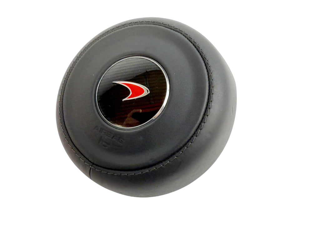 MCLAREN LEATHER RED/ CARBON LOGO STEERING AIRBAG 13N1135CP017