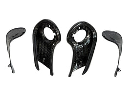 MCLAREN P1 GLOSS CARBON WING MIRROR ARMS COVERS 12A3466CP