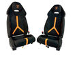 Load image into Gallery viewer, LAMBORGHINI HURACAN PERFORMANTE COMFORT SEATS BLACK/ ORANGE 4T0882011B/ 4T0882012B