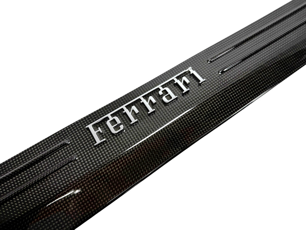 FERRARI 458 CARBON ENTRANCE SILLS KICK PLATE - LH 85982500