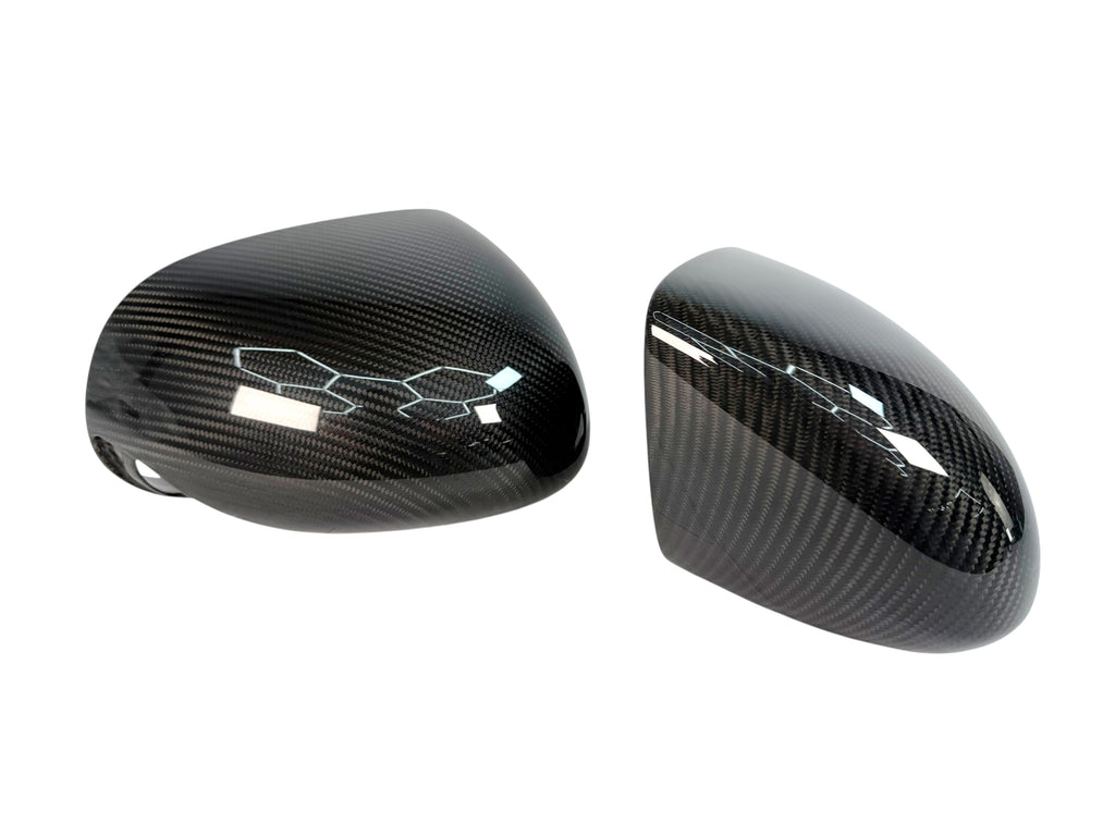 MCLAREN 12C/ 650S/ P1 CARBON FIBRE MIRROR CAPS COVERS KIT 11AA034MP 11AA035MP
