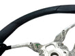 Load image into Gallery viewer, PORSCHE 991 TURBO LEATHER STEERING WHEEL - BLACK