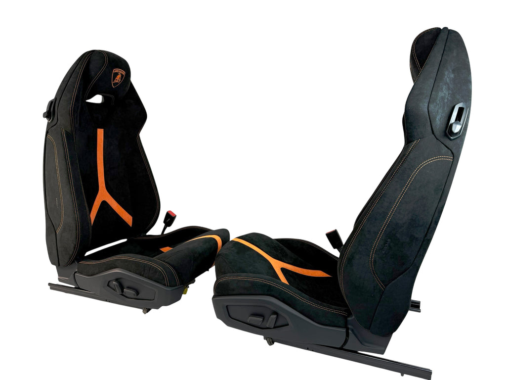 LAMBORGHINI HURACAN PERFORMANTE COMFORT SEATS BLACK/ ORANGE 4T0882011B/ 4T0882012B