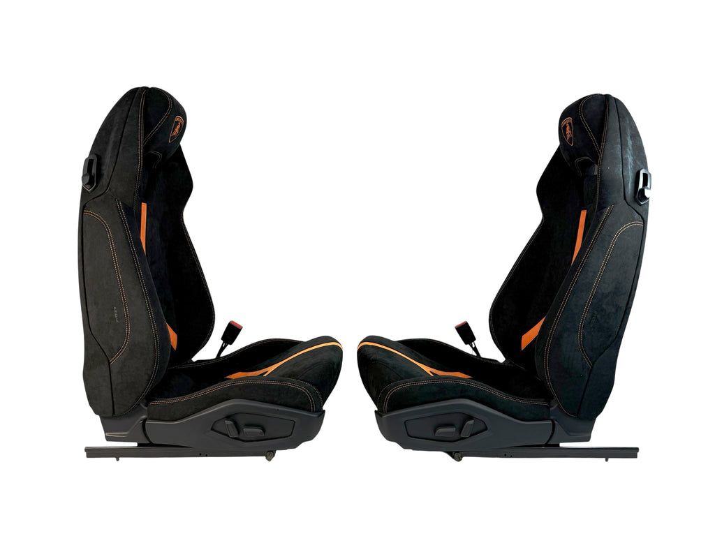 LAMBORGHINI HURACAN PERFORMANTE COMFORT SEATS BLACK/ ORANGE 4T0882011B/ 4T0882012B
