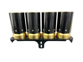 NOVITEC 765LT TAIL PIPES GOLD-PLATED WITH 999 FINE GOLD WITH CARBON COVER C176546
