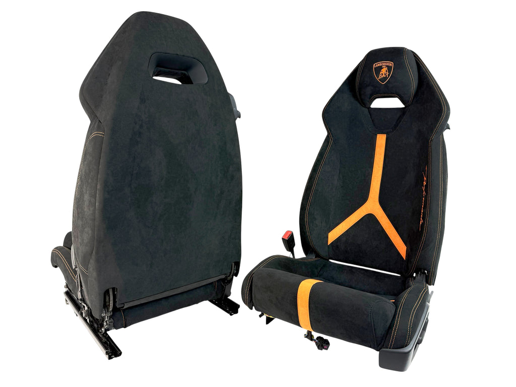 LAMBORGHINI HURACAN PERFORMANTE COMFORT SEATS BLACK/ ORANGE 4T0882011B/ 4T0882012B