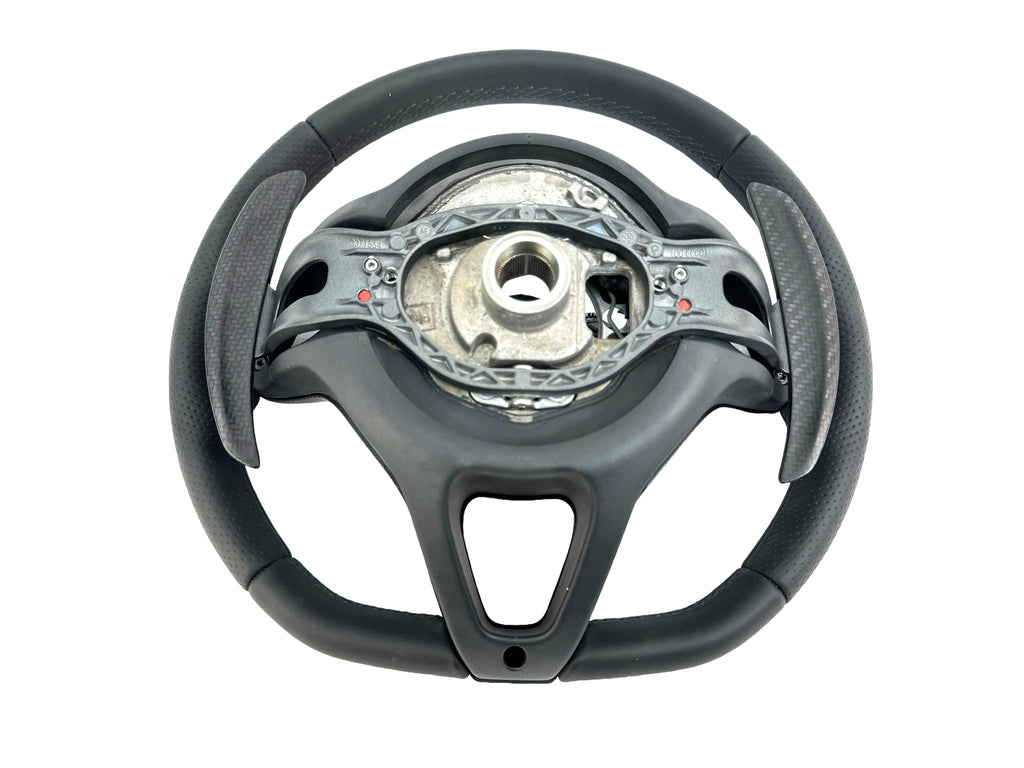 MCLAREN 600LT MSO BLACK SMOOTH PERFORATED STEERING WHEEL 13N1131RP