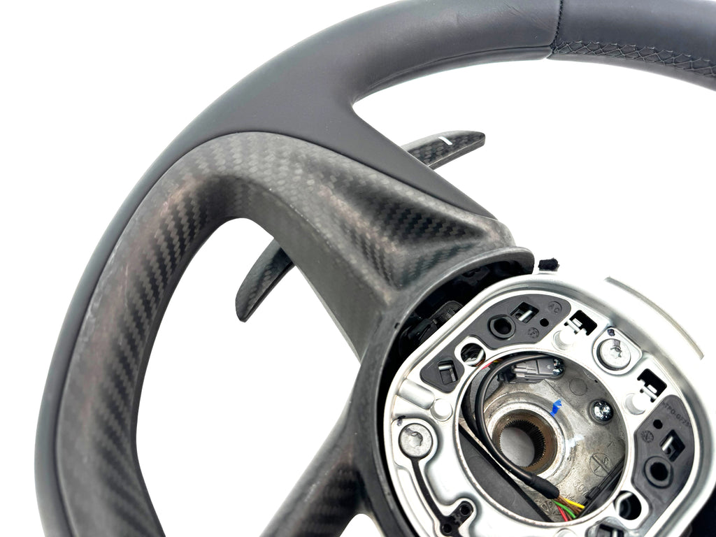 MCLAREN 720S SMOOTH LEATHER/ CARBON STEERING WHEEL 14NA333MP-14SW244