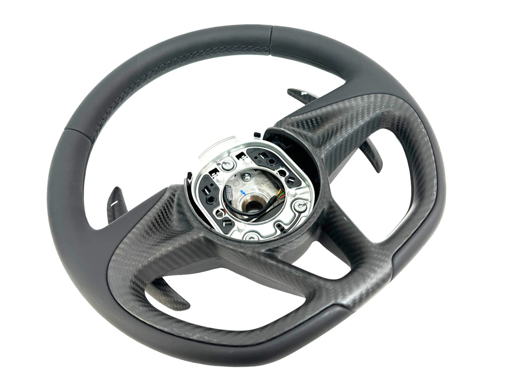 MCLAREN 720S SMOOTH LEATHER/ CARBON STEERING WHEEL 14NA333MP-14SW244