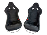 MCLAREN 720S/ 750S MSO BLACK ALCANTARA CARBON RACING SEATS 14NA035CP/ 14NA033CP