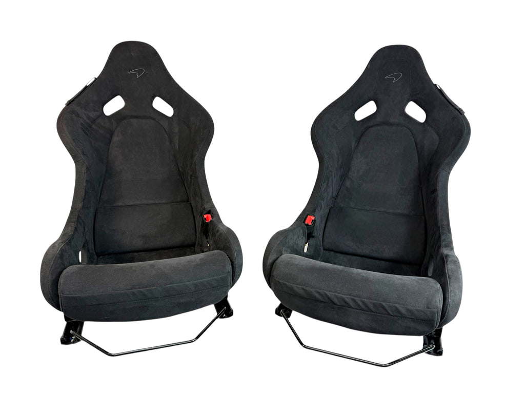 MCLAREN 720S/ 750S MSO BLACK ALCANTARA CARBON RACING SEATS 14NA035CP/ 14NA033CP