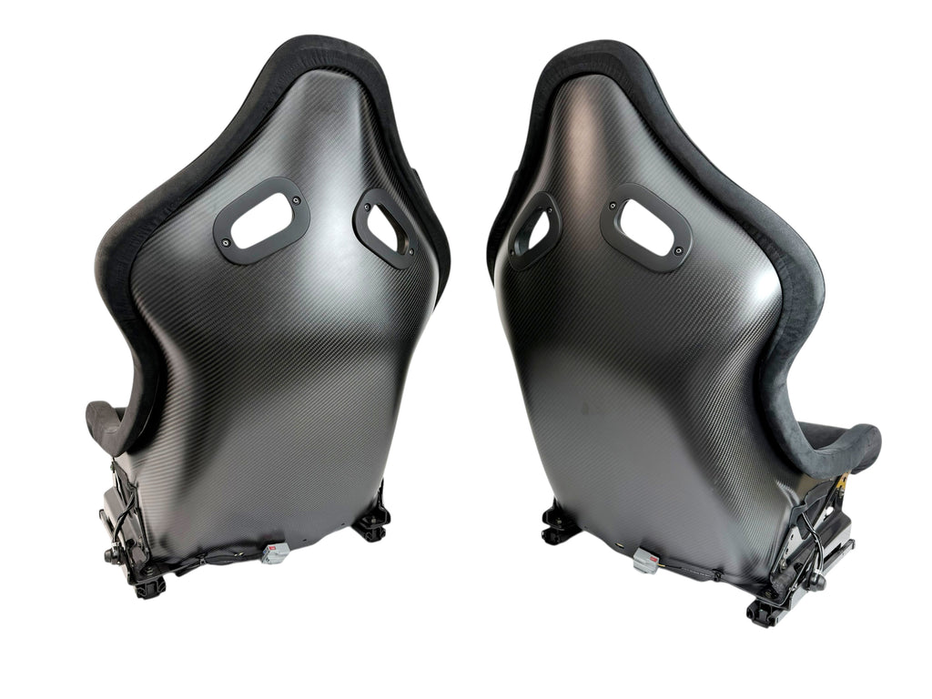 MCLAREN 720S/ 750S MSO BLACK ALCANTARA CARBON RACING SEATS 14NA035CP/ 14NA033CP