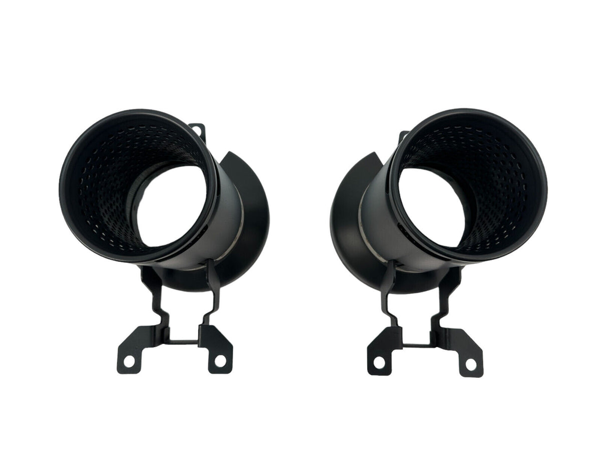 LAMBORGHINI AVENTADOR SVJ REAR BLACK EXHAUST TIP SET (PAIR
