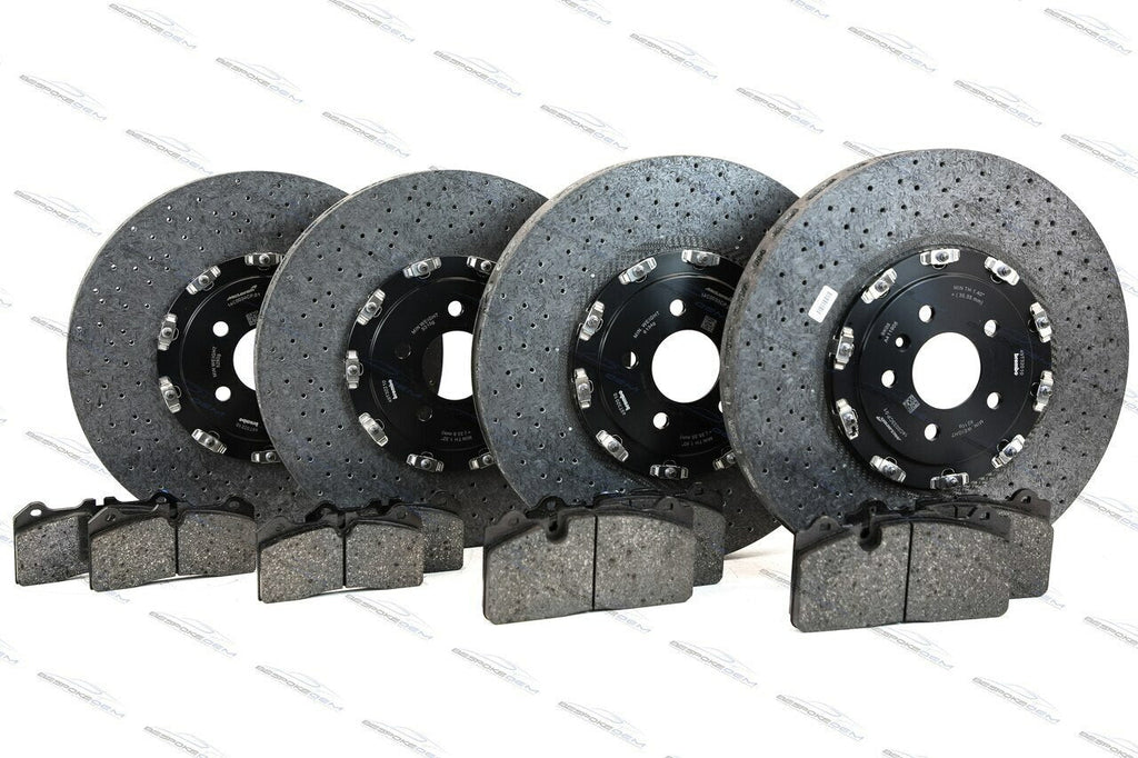 MCLAREN 600LT FRONT AND REAR CERAMIC ROTORS AND PADS PACKAGE