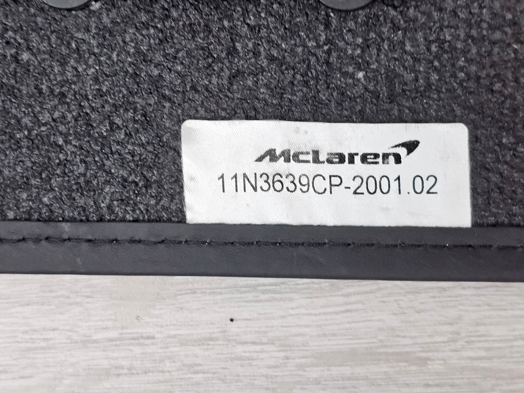 MCLAREN  MP4-12C 650S 675LT  LHD BLACK FLOOR INTERIOR MATS CARPETS 11N3639CP