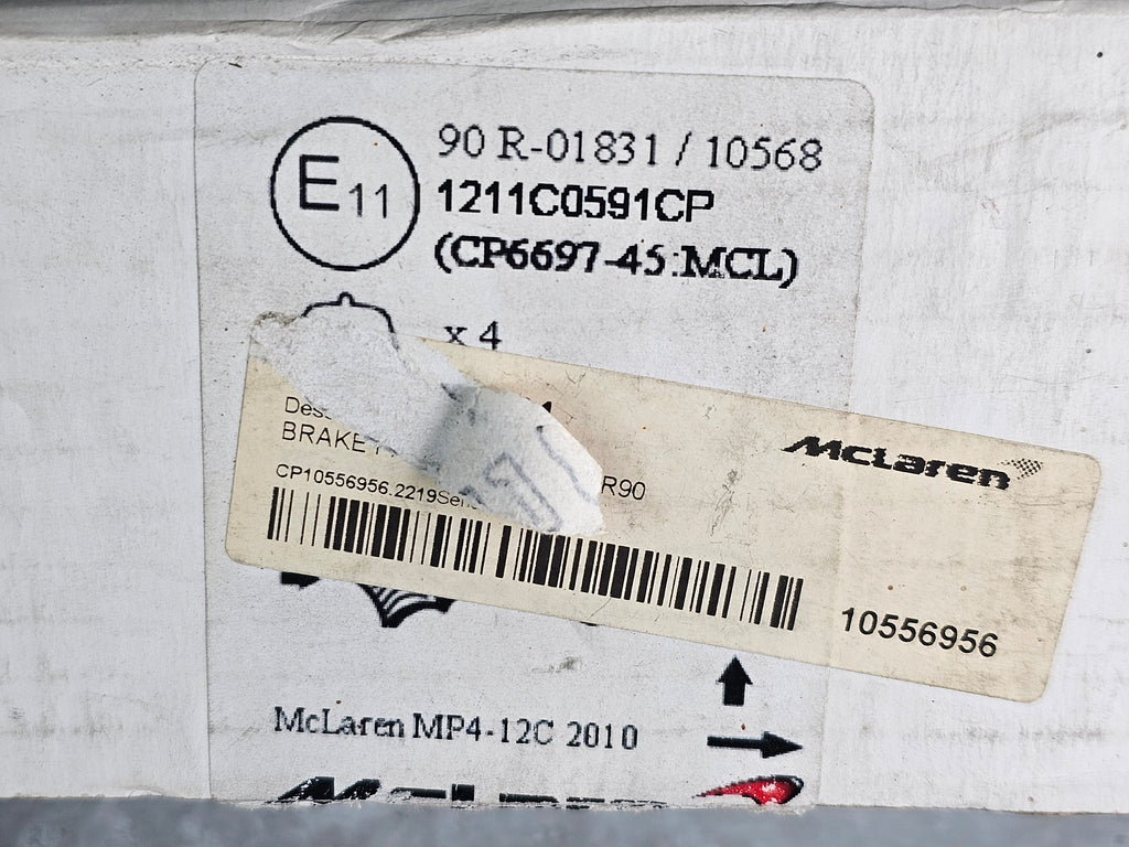 MCLAREN REAR STEEL BRAKE PADS SET 11C0591CP