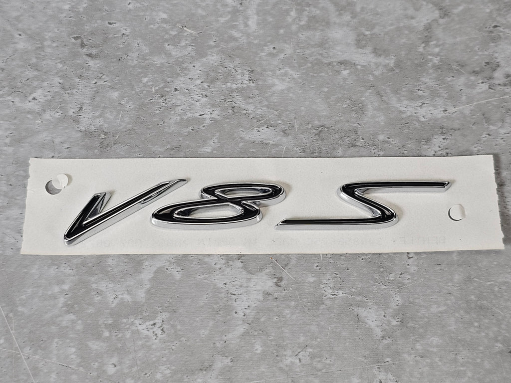 BENTLEY GT GTC V8S FENDER SILVER BADGE LABEL 3W8853675C