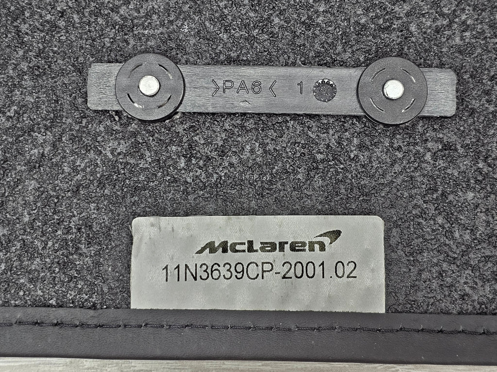 MCLAREN MP4-12C 540C 650S LHD BLACK FLOOR INTERIOR PASSENGER MAT 11N3639CP-2001.02