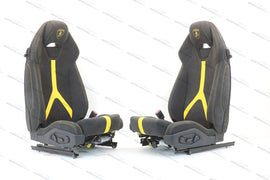 LAMBORGHINI HURACAN PERFORMANTE COMFORT SEATS IN BLACK-YELLOW
