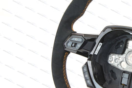 LAMBORGHINI HURACAN PERFORMANTE ALCANTARA STEERING WHEEL (WITH CRUISE CONTROL) - ORANGE  4T0419091BB