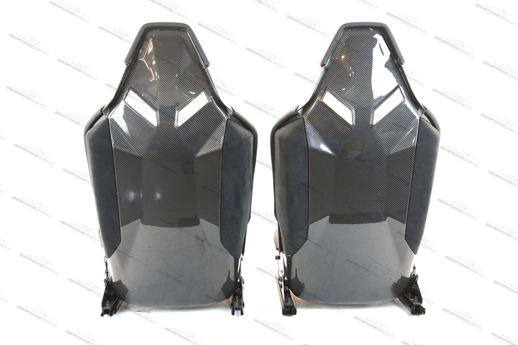 LAMBORGHINI HURACAN PERFORMANTE CARBON FIBRE BUCKET SEATS IN BLACK-RED