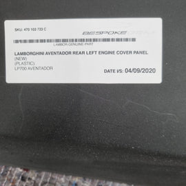 Lamborghini Aventador LP700 2012 Aesthetic Heat Cover Trim  LEFT 470103723C