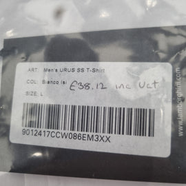 LAMBORGHINI WHITE URUS T-SHIRT - LARGE
