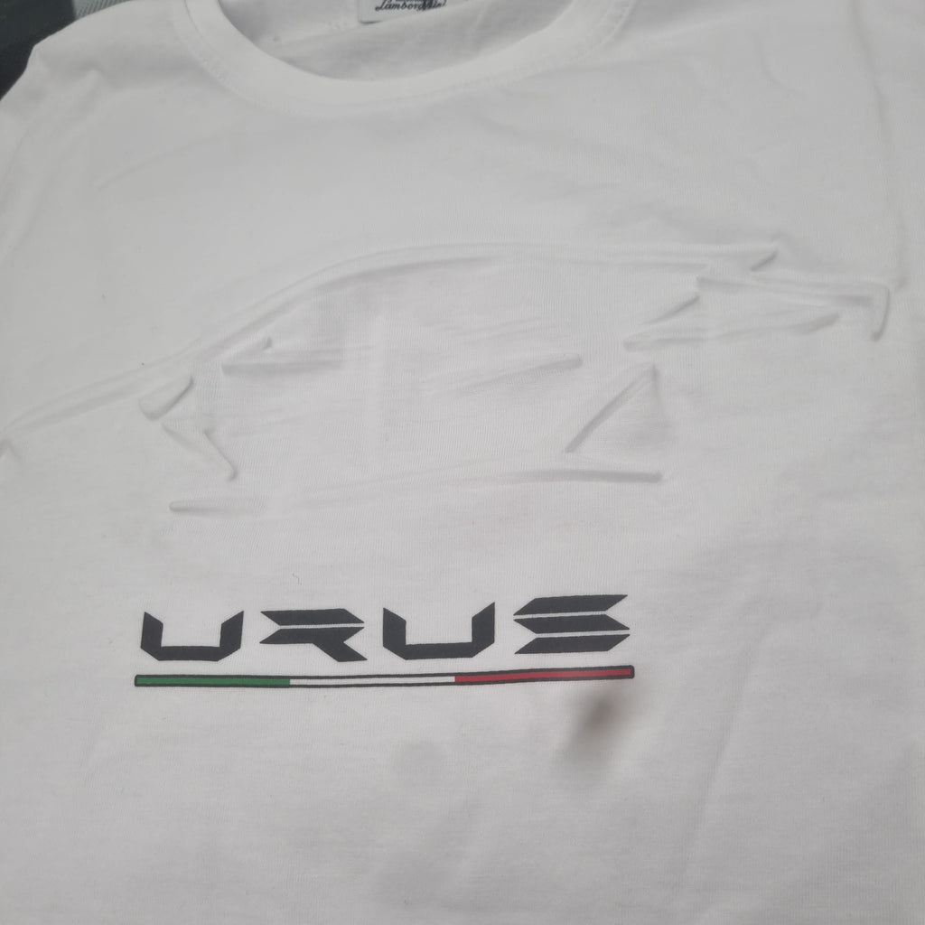 LAMBORGHINI WHITE URUS T-SHIRT - LARGE