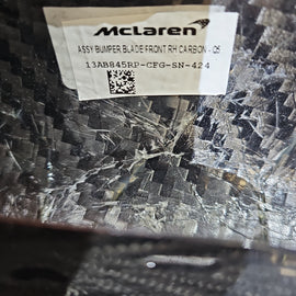 MCLAREN 600LT FRONT BUMPER BLADE CARBON - RH 13AB845RP