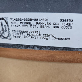 FERRARI 488 GTB TAN ALCANTARA DOOR PANEL COVERS