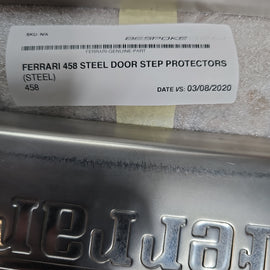 FERRARI 458 STEEL TREAD PLATES