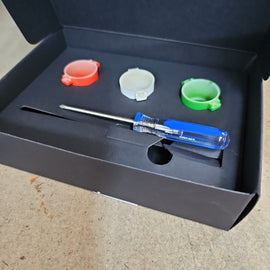 FERRARI TRI-COLOUR F1 BRIDGE SWITCH CAPS (812/ GTC4 & PORTOFINO)