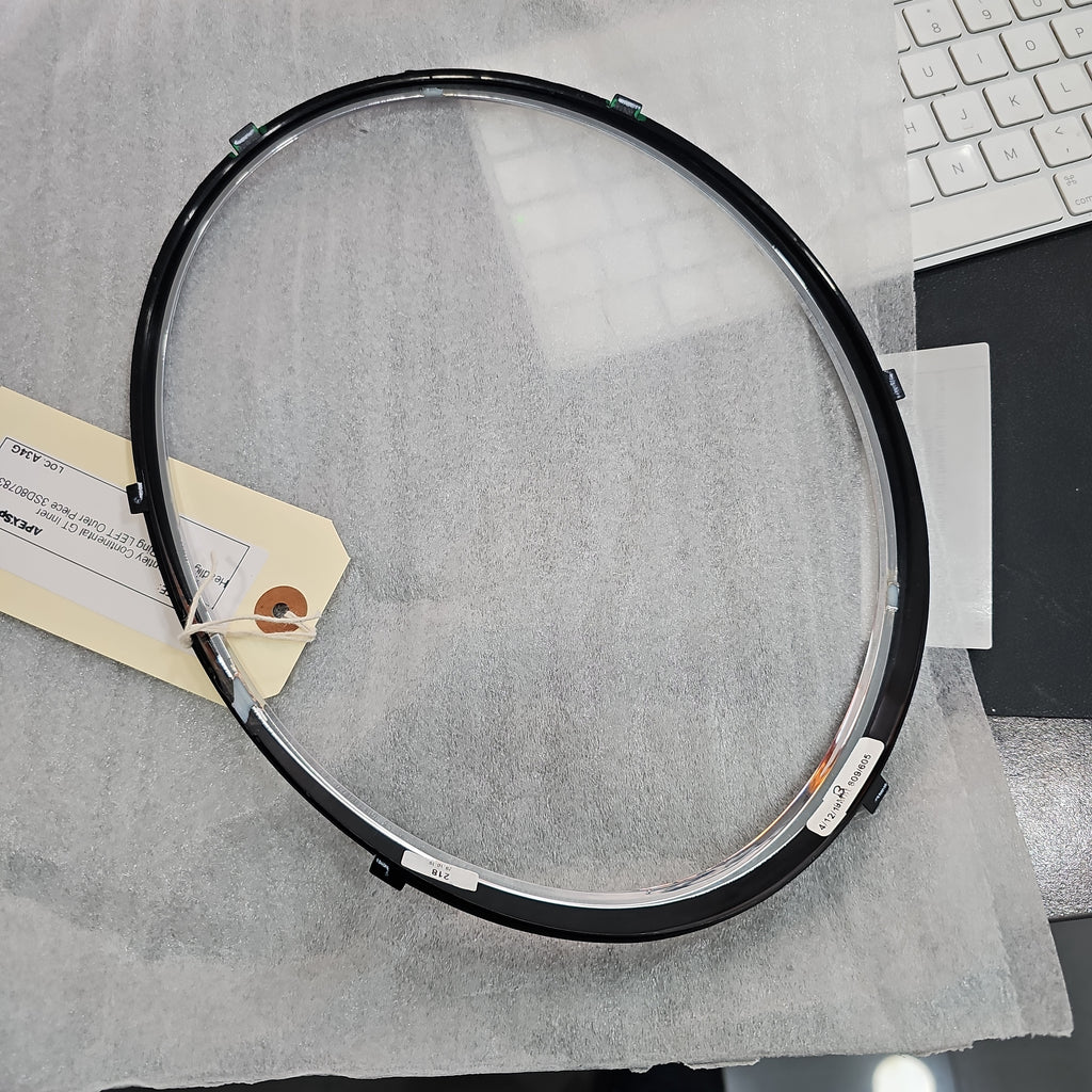 Bentley Continental GT Inner  Headlight Trim Ring LEFT Outer Piece 3SD807833A