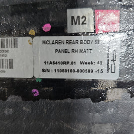 McLaren 675LT Spider Right Side Quarter Rocker Panel / Carbon Duct 11A6410RP