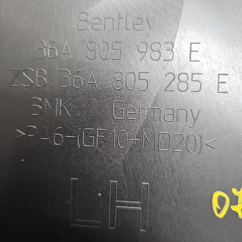 Bentley Bentayga (2015+)cover for engine compartment, D - MJ 2018>> 36A805285E