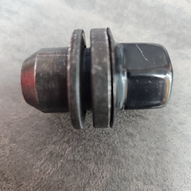 RANGE ROVER 14X1.5MM 46MM THREAD 22MM HEX BLACK WHEEL NUT GNFFBRANG22