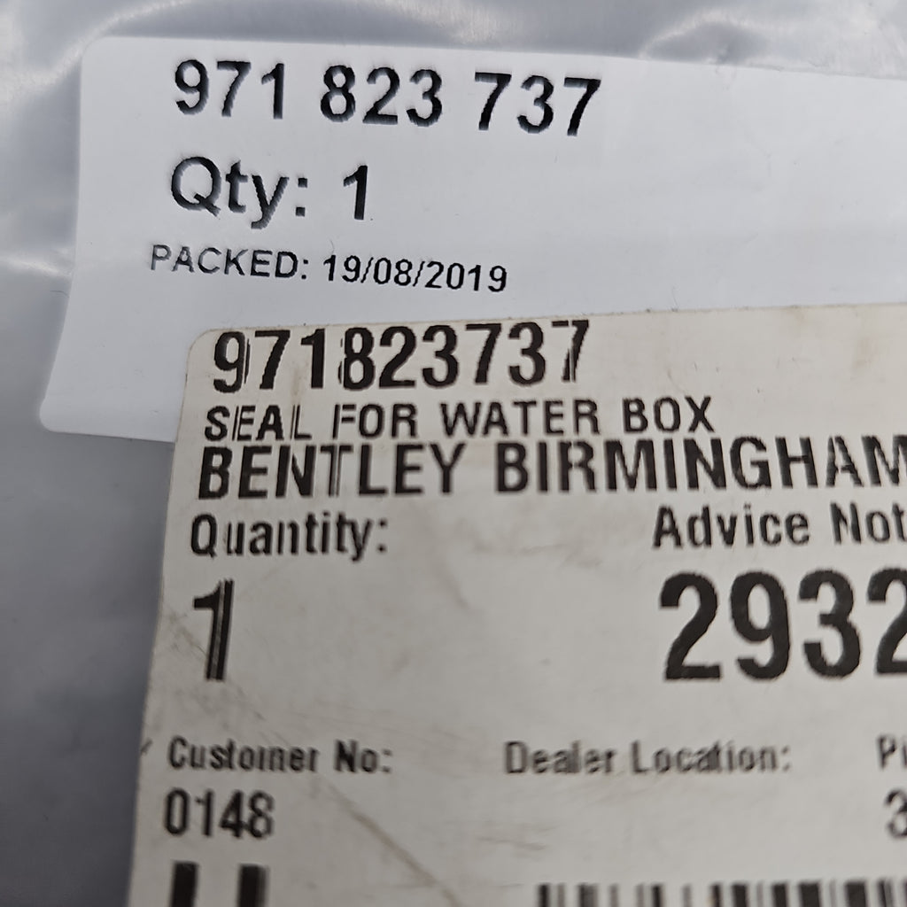BENTLEY CONTINENTAL SEAL FOR WATER BOX 971823737