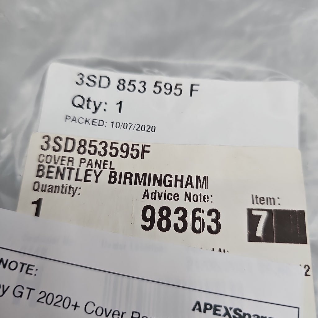 BENTLEY CONTINENTAL 2019+ PANEL COVER 3SD853595F