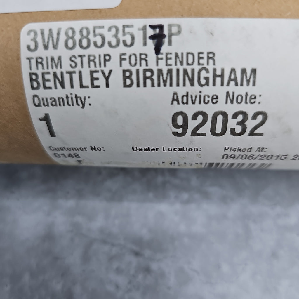 BENTLEY CONTINENTAL TRIM FOR FENDER 3W8853517P
