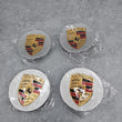 Load image into Gallery viewer, PORSCHE Brilliant chrome finish Wheel Centre Caps Badge Emblem - 76mm 9P1601147 88Z