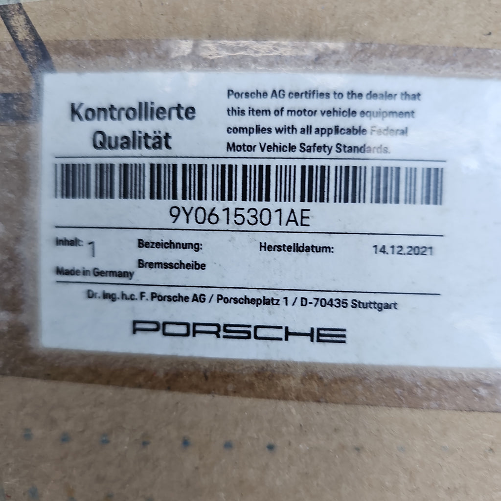 PORSCHE CAYENNE TURBO FRONT LEFT CERAMIC ROTOR 440MM 9Y0615301AE