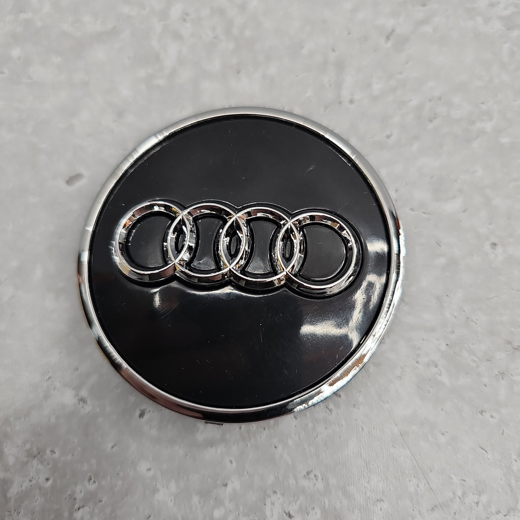 AUDI GLOSS BLACK 60MM ALLOY WHEEL CENTRE CAP 4M0601170JG3
