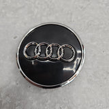 AUDI GLOSS BLACK 60MM ALLOY WHEEL CENTRE CAPS 4M0601170JG3 (Set of 4)