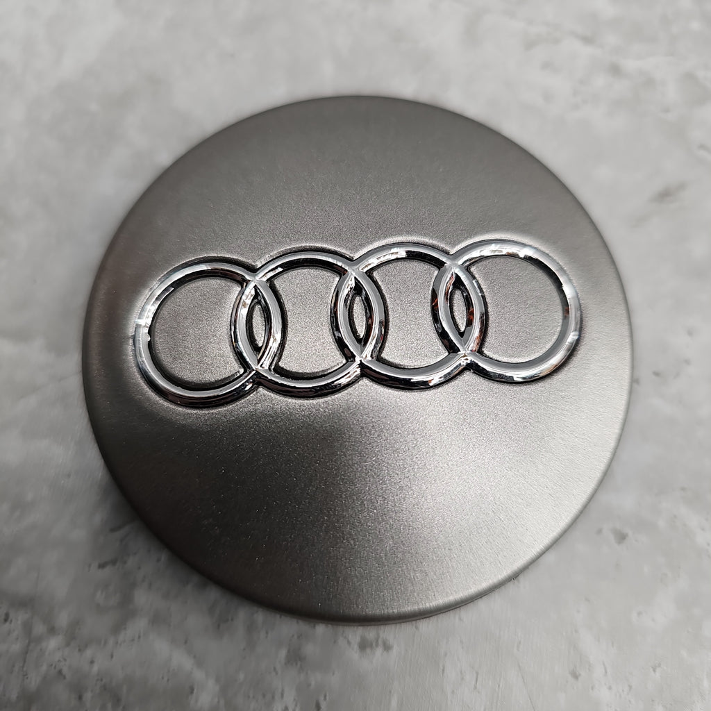 AUDI SILVER CENTRE CAPS 68MM 4B0601170A